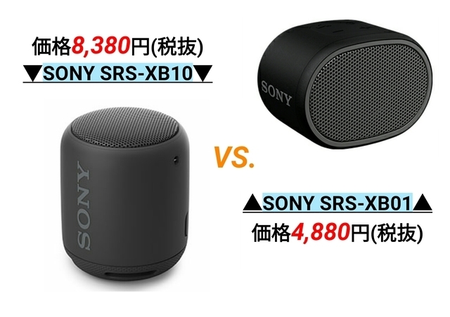 SONYの人気ワイヤレススピーカー「SRS-XB10」VS.「SRS-XB01」徹底比較