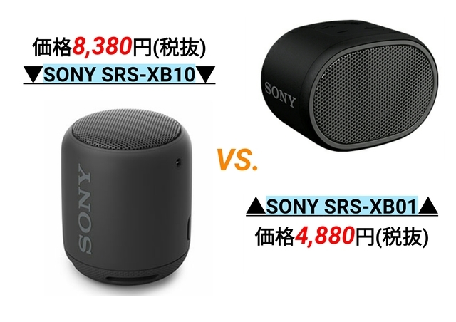 SONYの人気ワイヤレススピーカー「SRS-XB10」VS.「SRS-XB01」徹底比較 どっちを買ったら良いの？！: Bluetoothスピーカー レビュー館